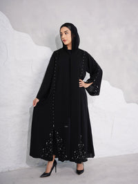 C 0376 Black Abaya - XS / 49