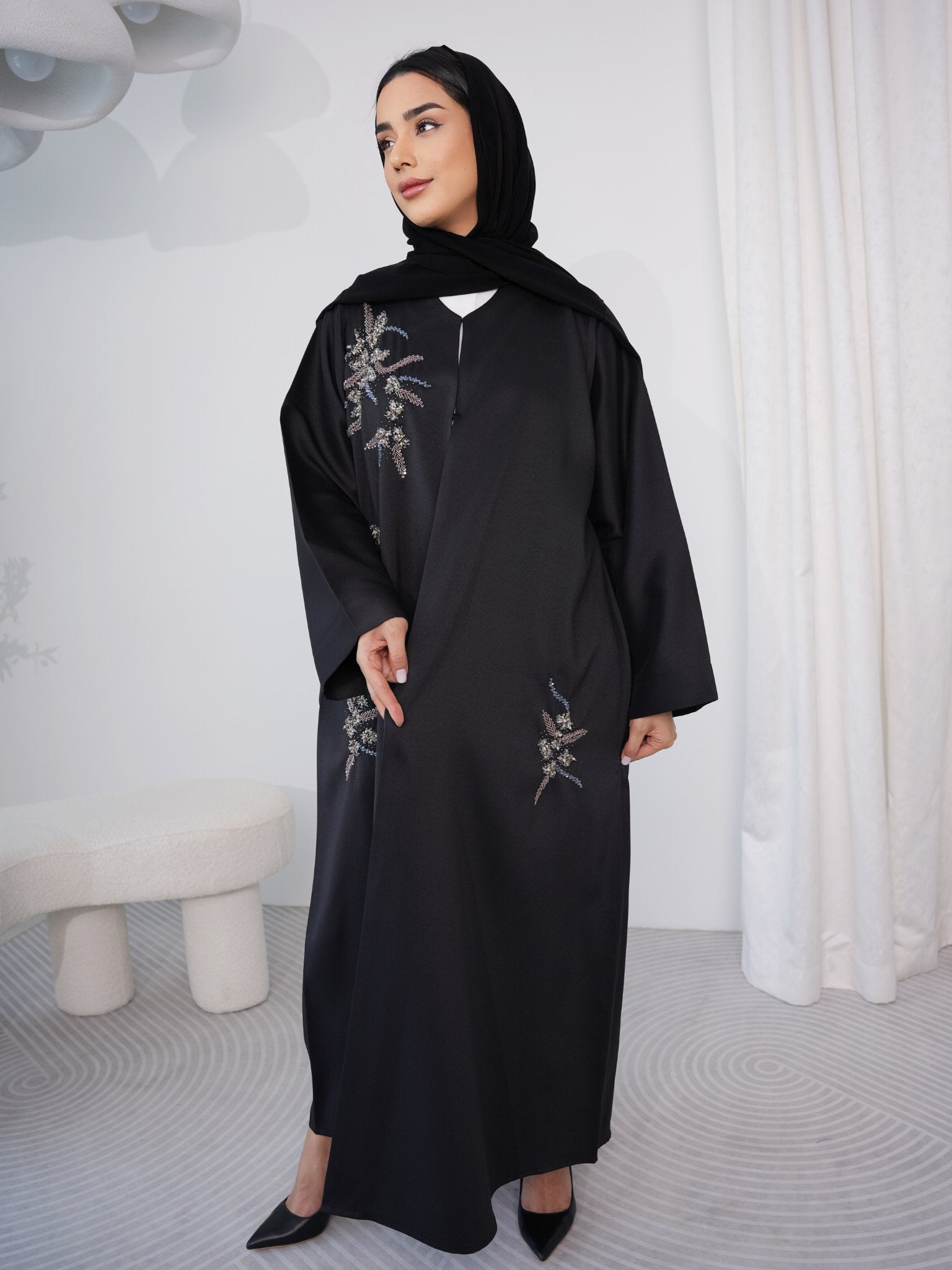 C 0383 Black Abaya