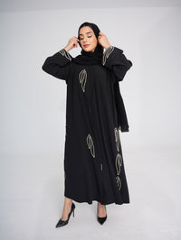 C 0386 Black Abaya - XS / 49