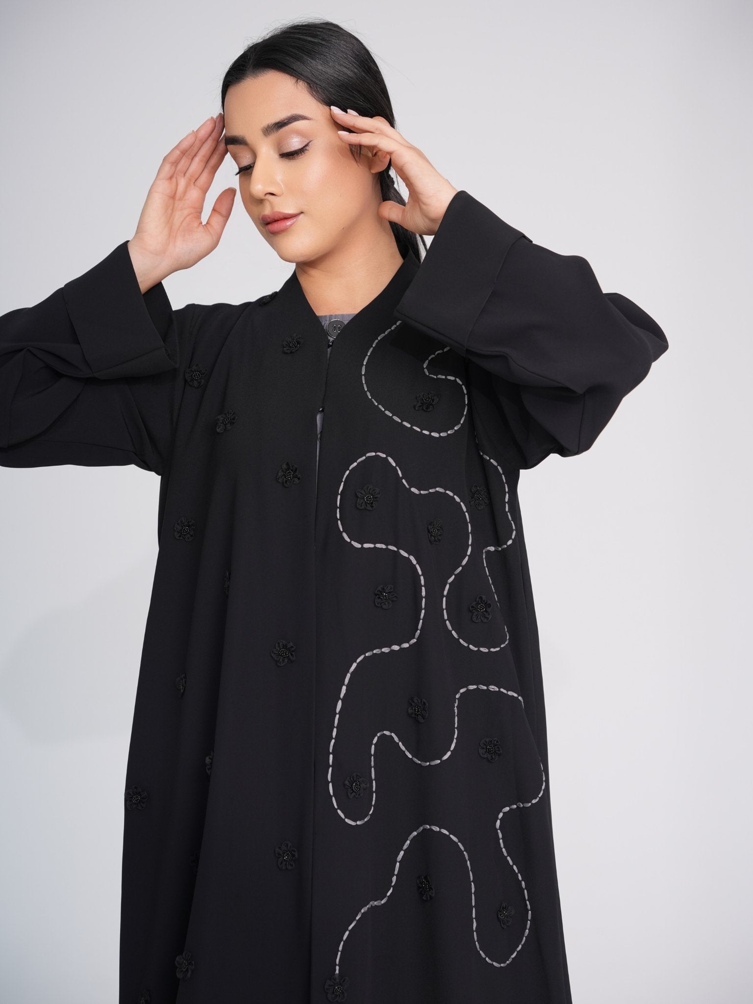 C 0387 Black Abaya