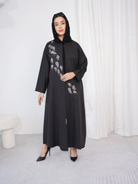 C 0388 Black Abaya - XS / 49