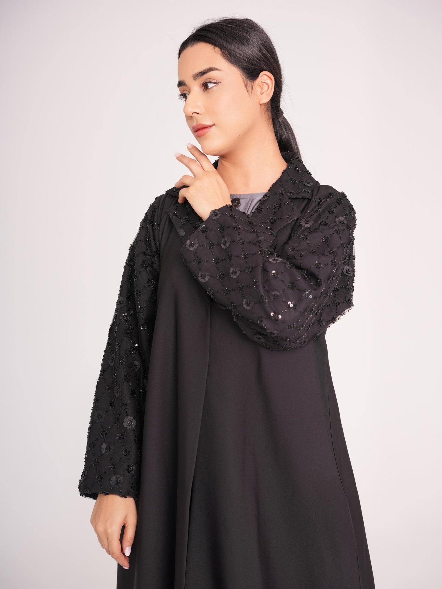 C 0394 Black Abaya