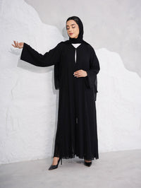 C 0396 Black Abaya - XS / 49
