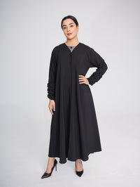 C 0404 عباية سوداء - XS / 49