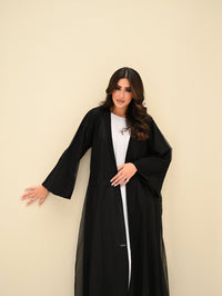 C 0418 Black Abaya - XS / 49