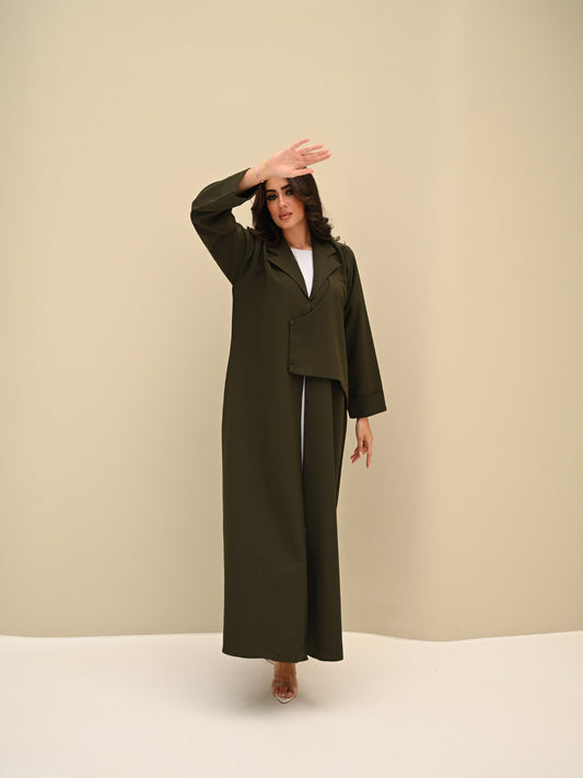 C 0423 Olive Green Abaya