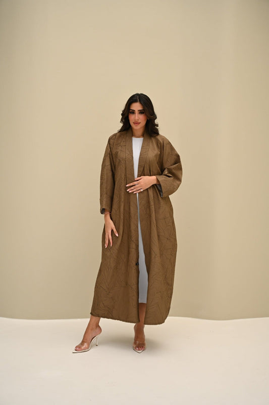 C 0427 Camel Bisht Abaya