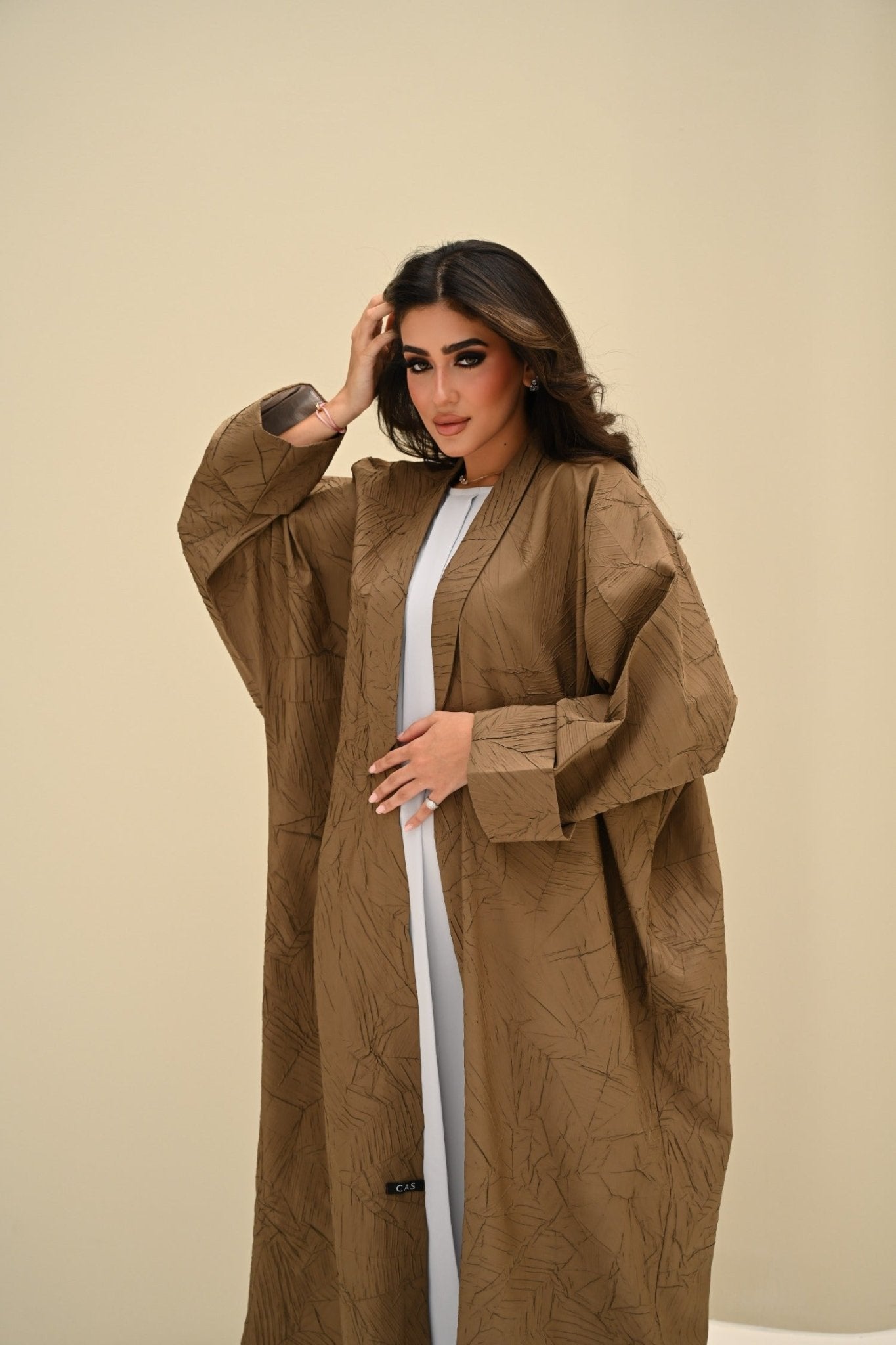 C 0427 Camel Bisht Abaya