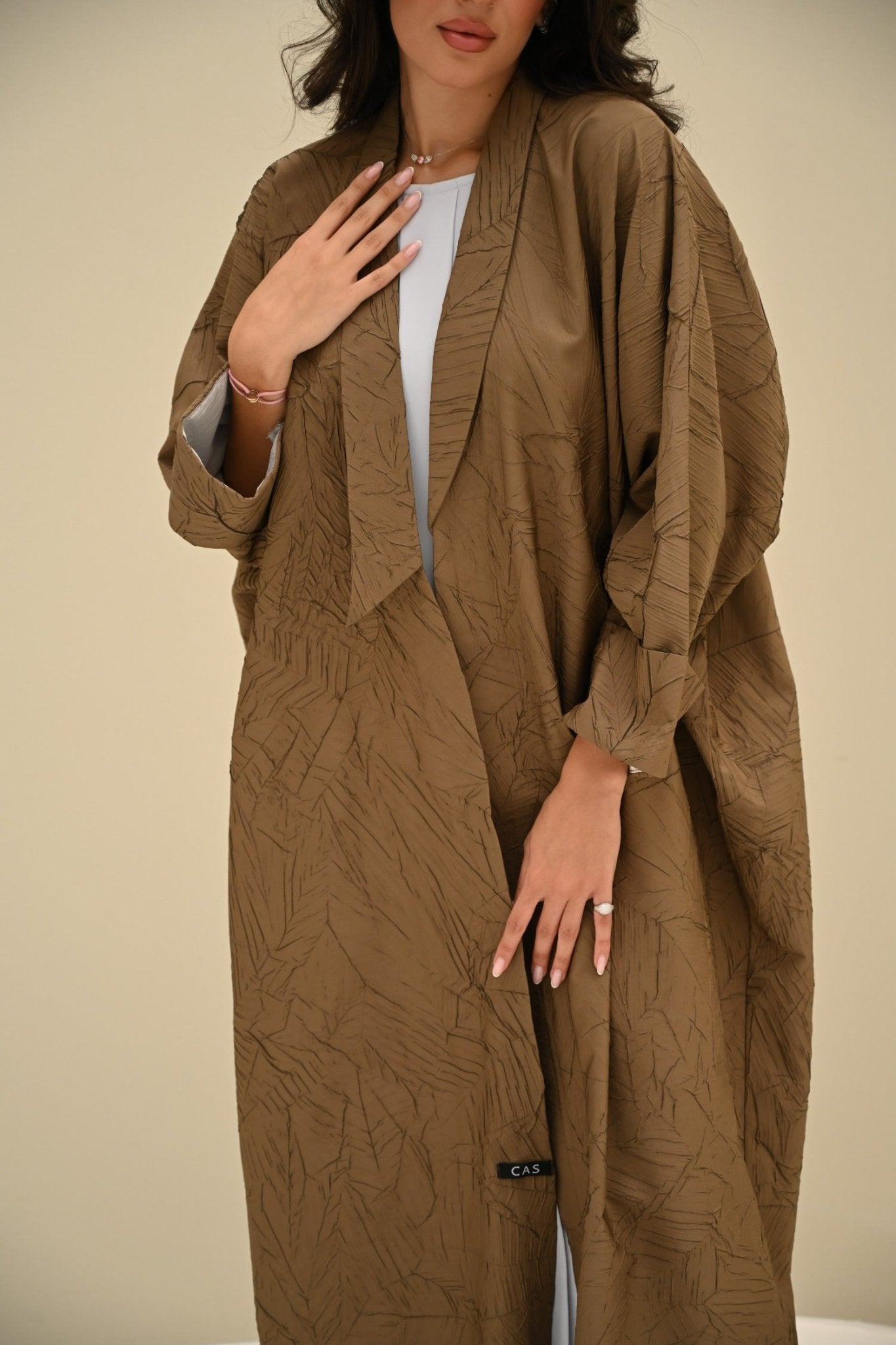 C 0427 Camel Bisht Abaya