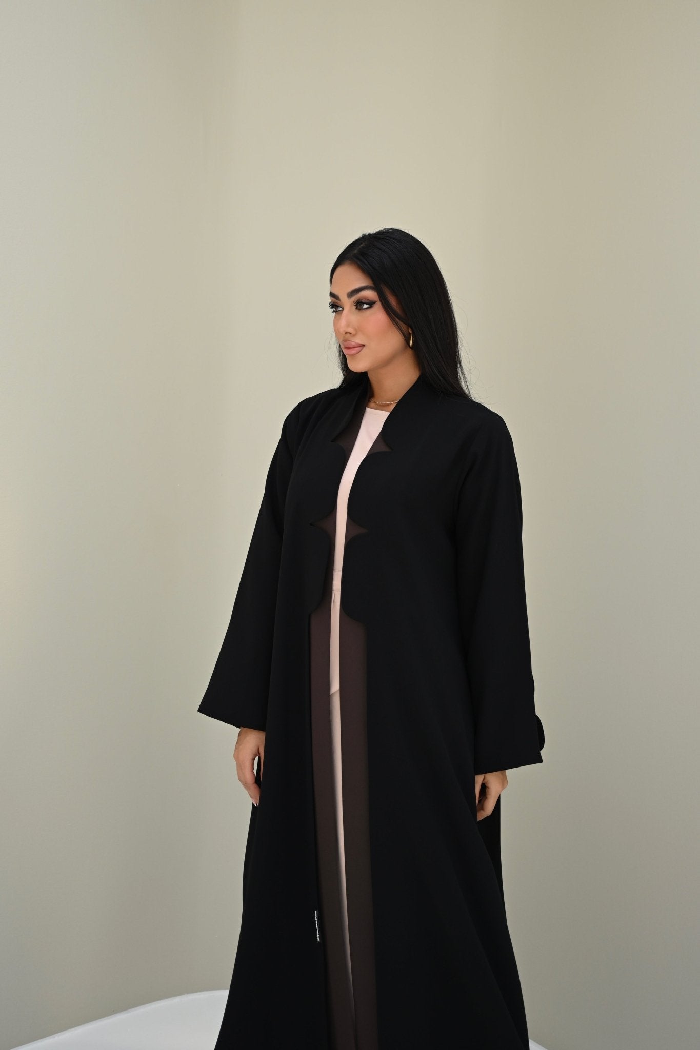 C 0515 Black Work Abaya