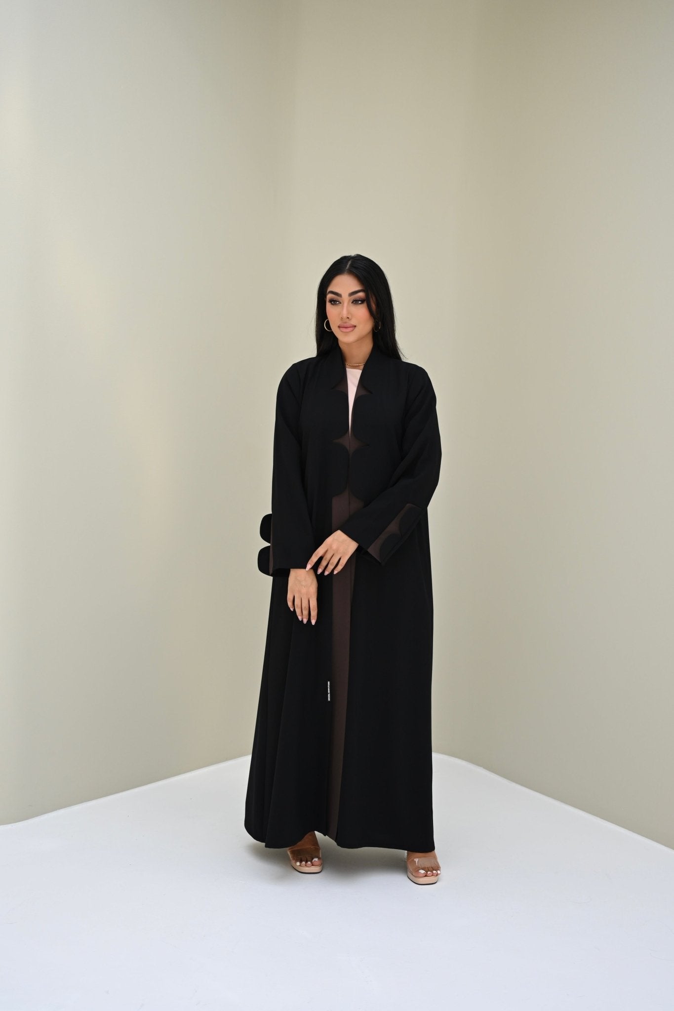 C 0515 Black Work Abaya