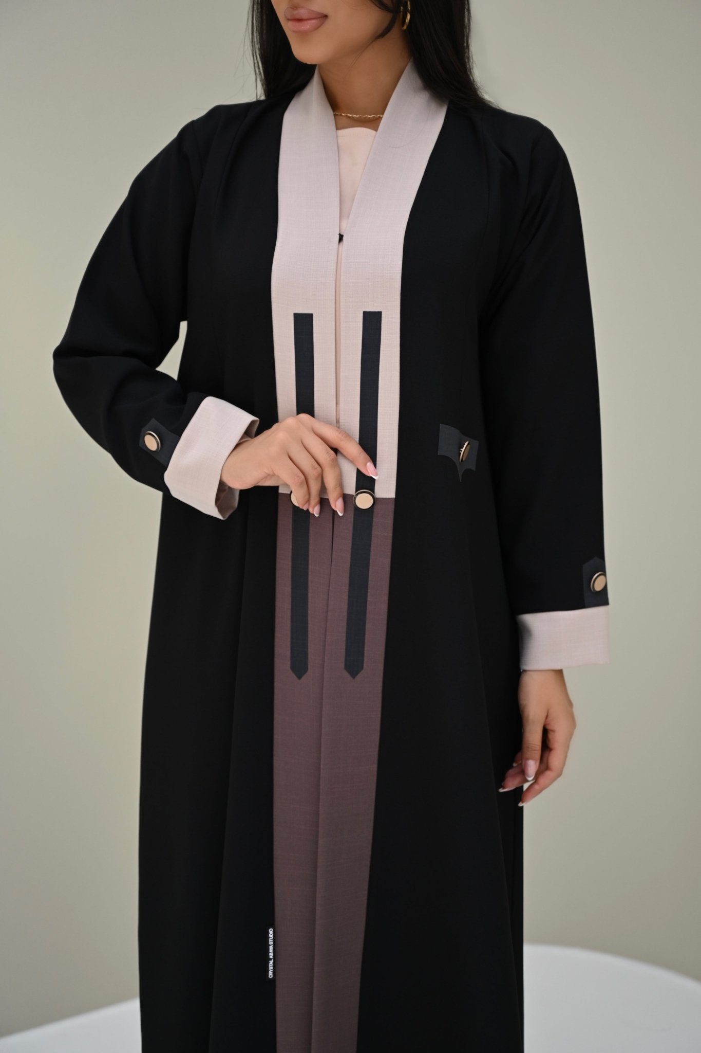 C 0516 Black Work Abaya