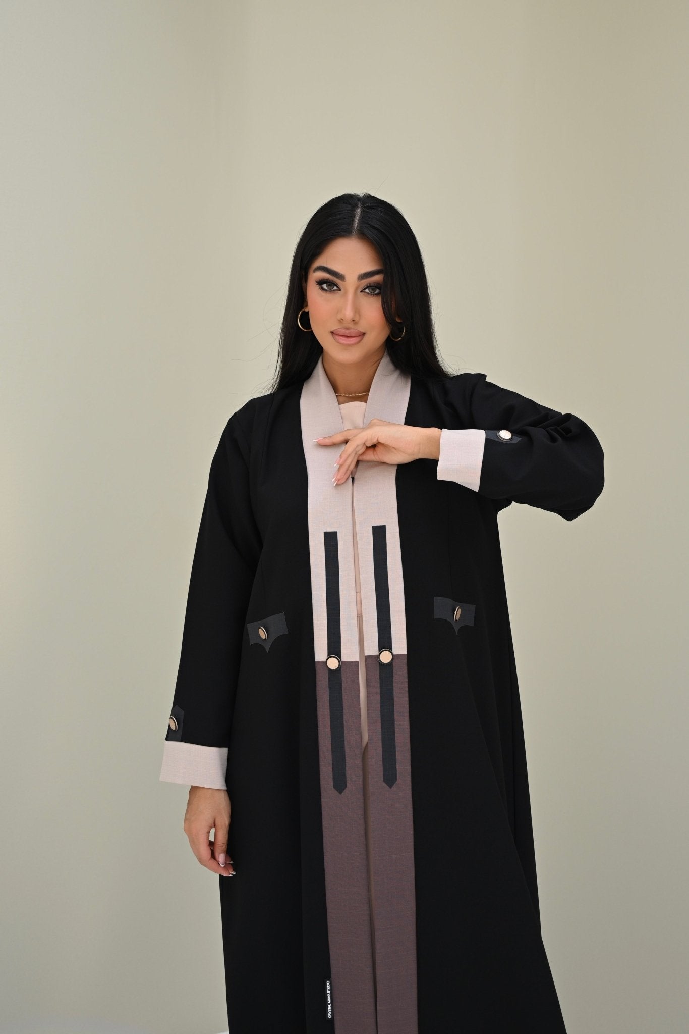 C 0516 Black Work Abaya