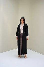 C 0516 Black Work Abaya