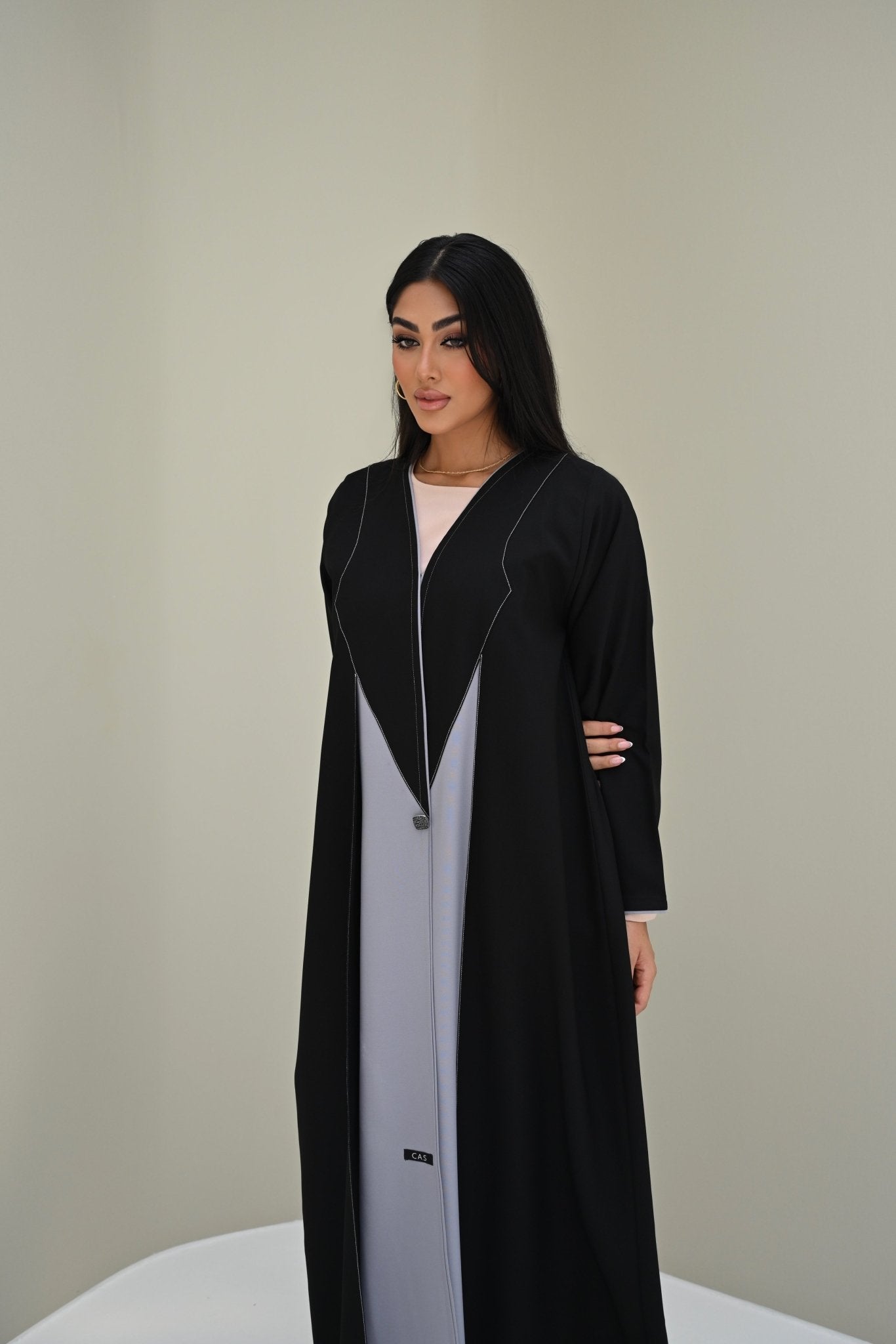 C 0517 Black Work Abaya