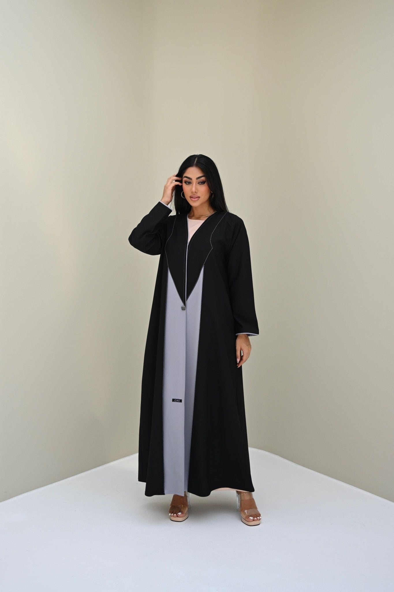 C 0517 Black Work Abaya