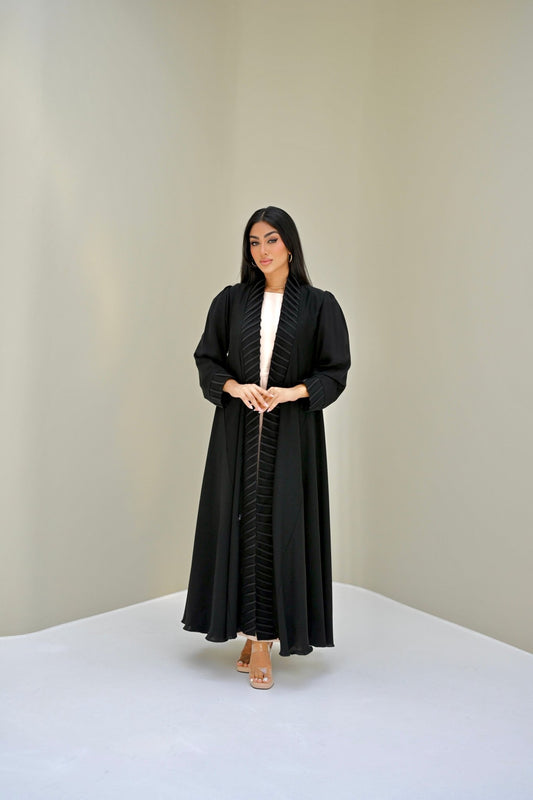 C 0518 Black Work Abaya