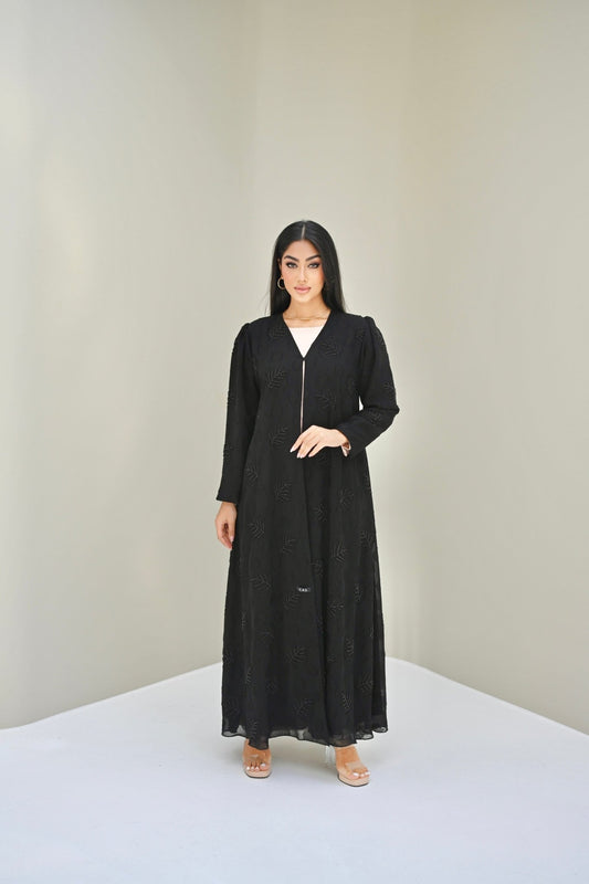 C 0522 Black Work Abaya