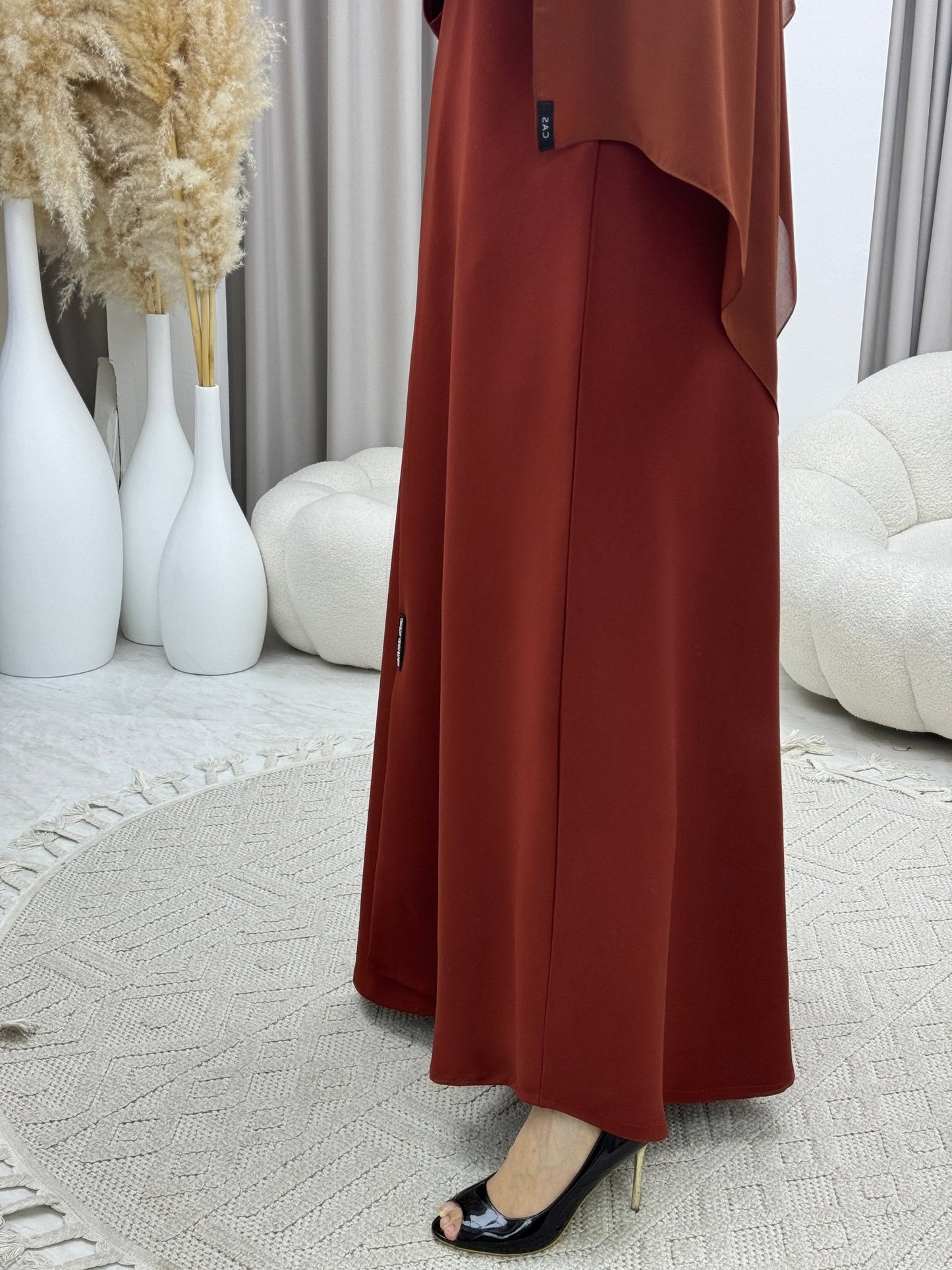 C 0558 Burnt Orange Abaya