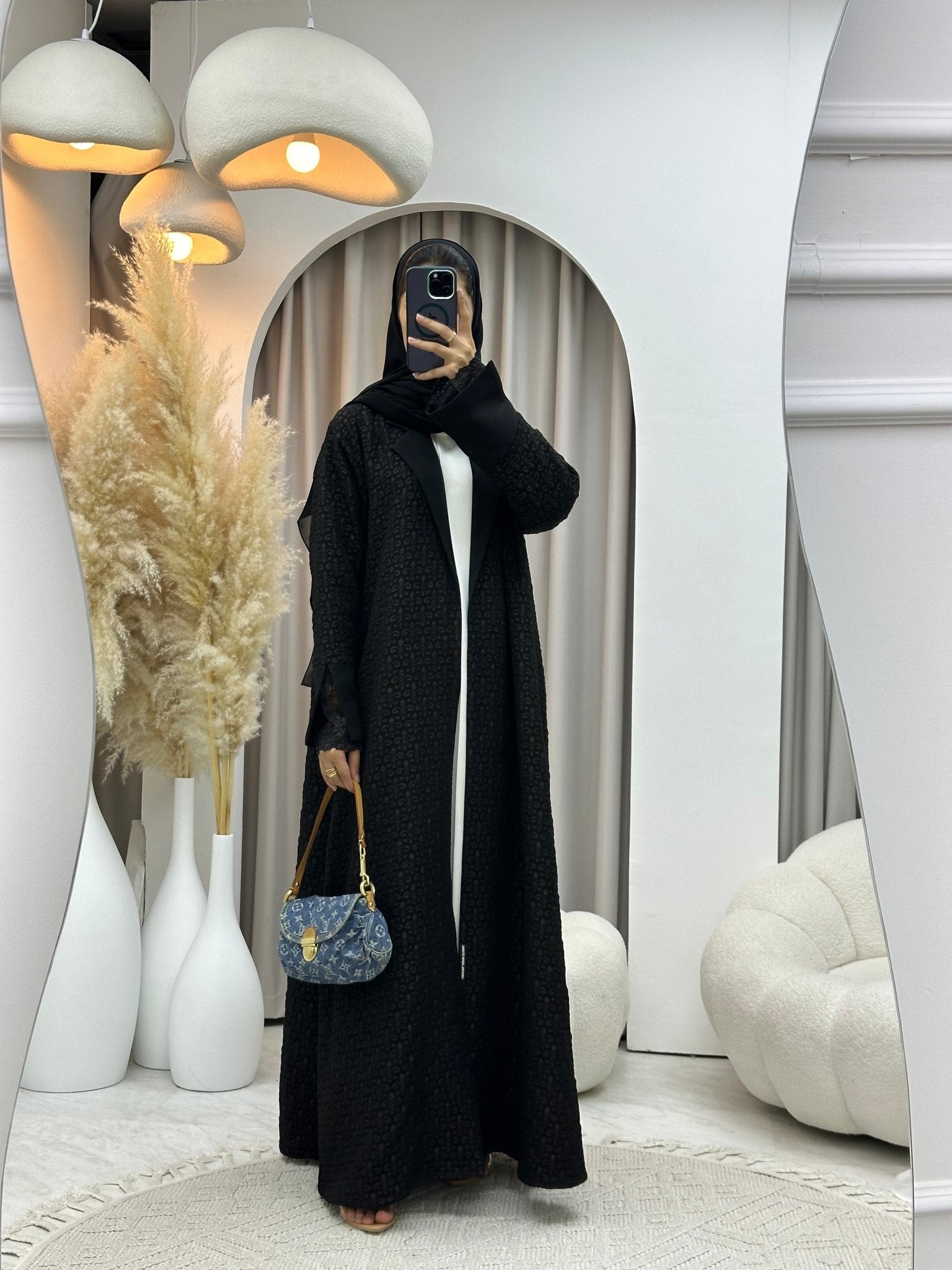 C 0578 Black Coat Abaya