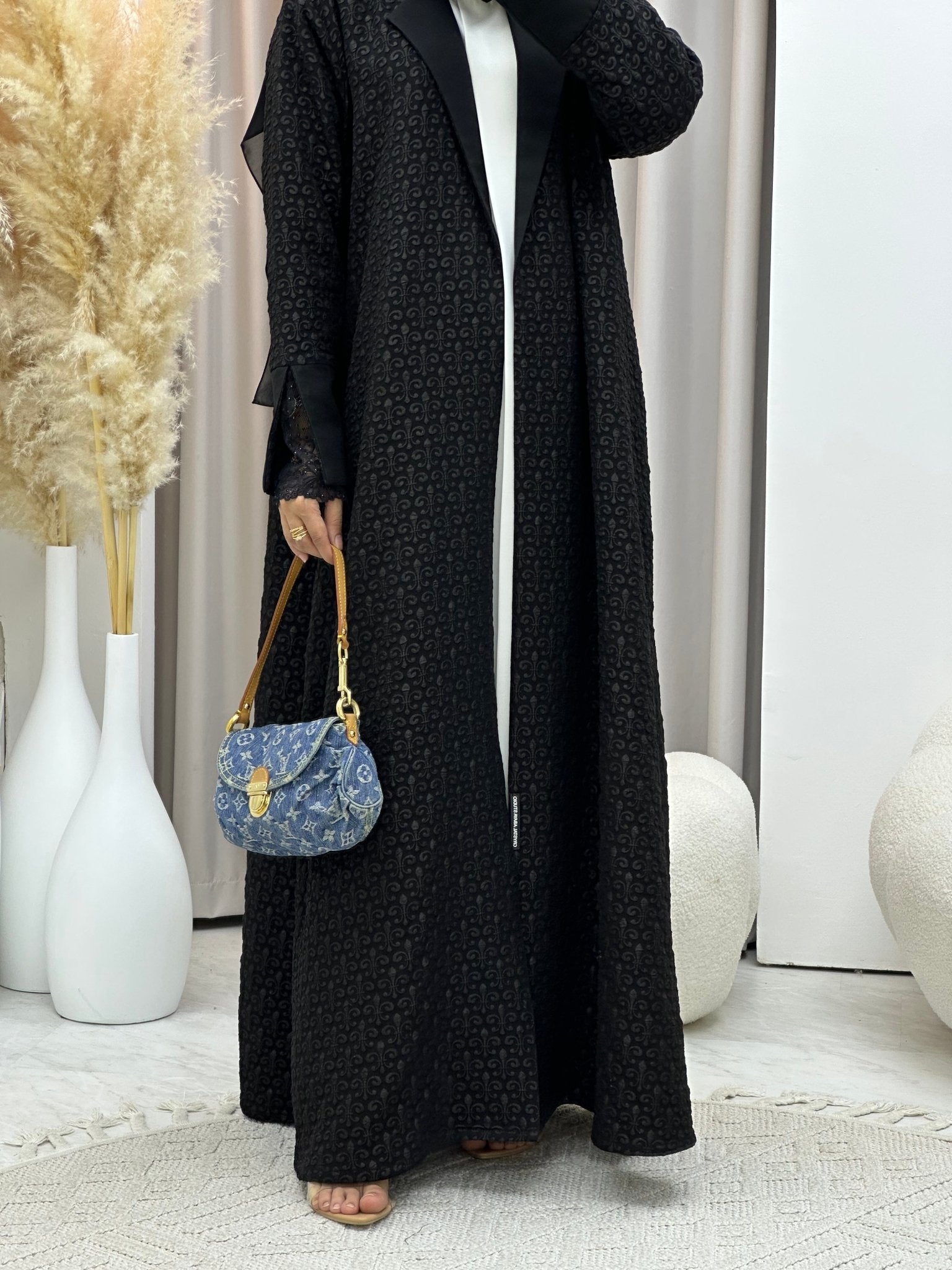 C 0578 Black Coat Abaya