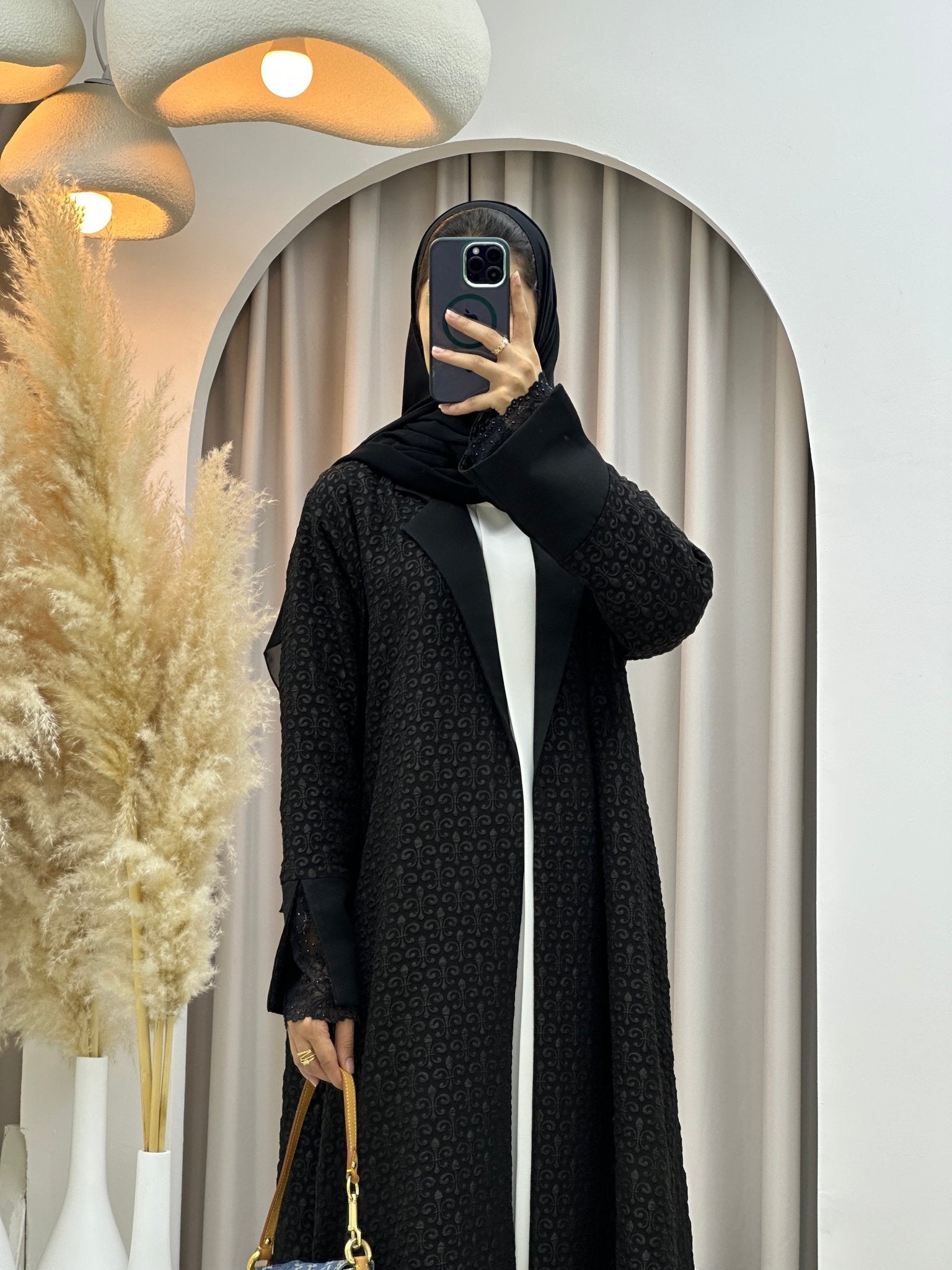 C 0578 Black Coat Abaya