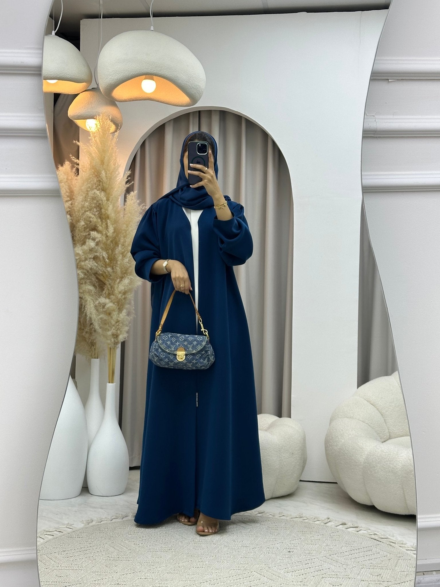 C 0582 Teal Abaya