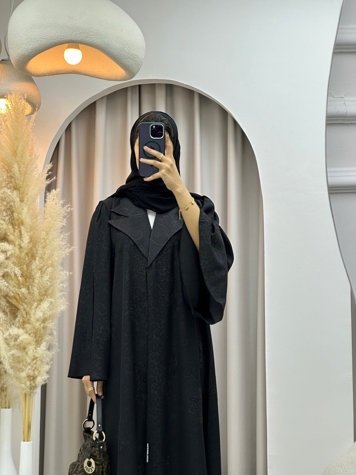 C 0589 Black Coat Abaya