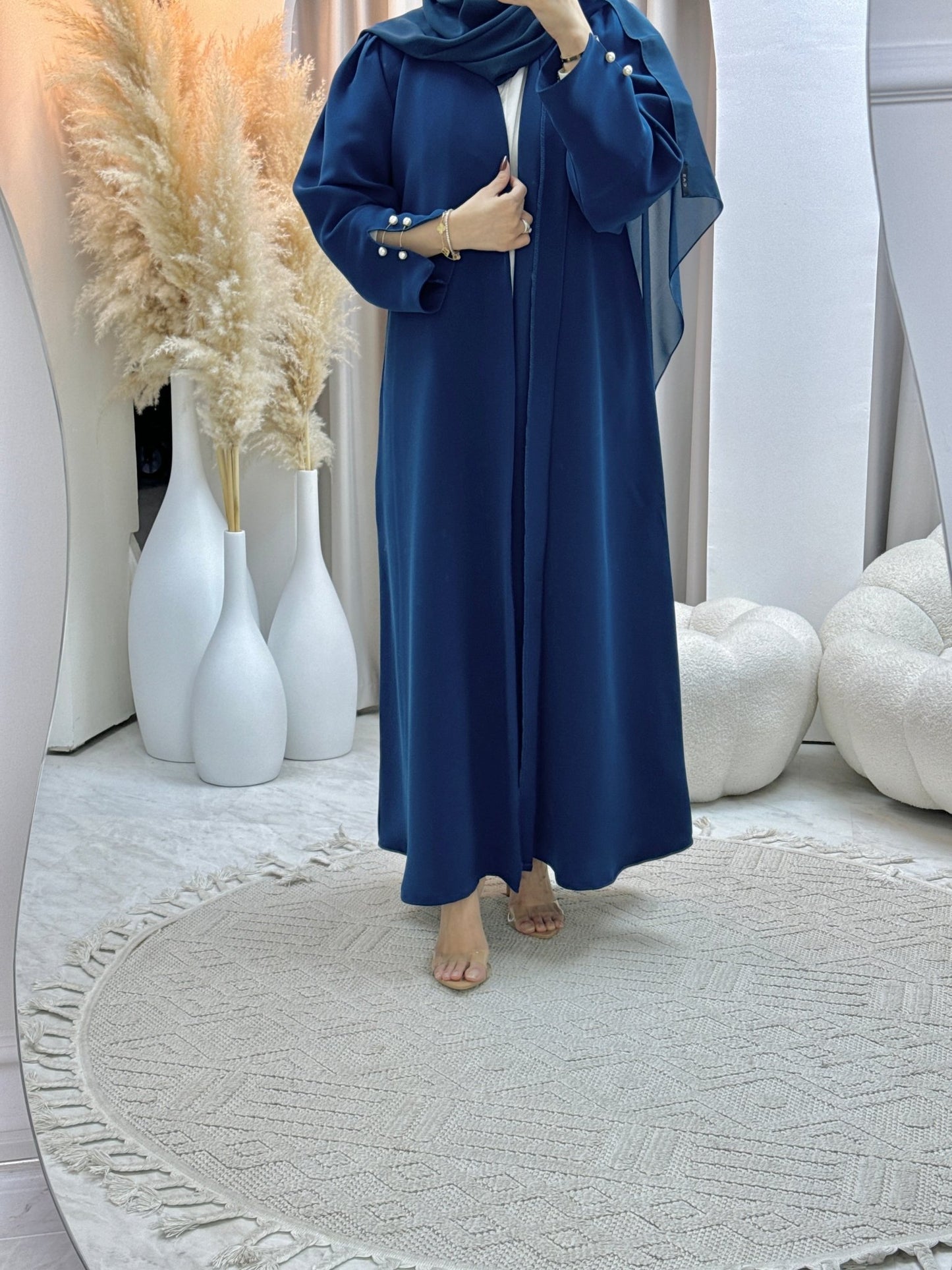 C 0594 Teal Pearl Abaya