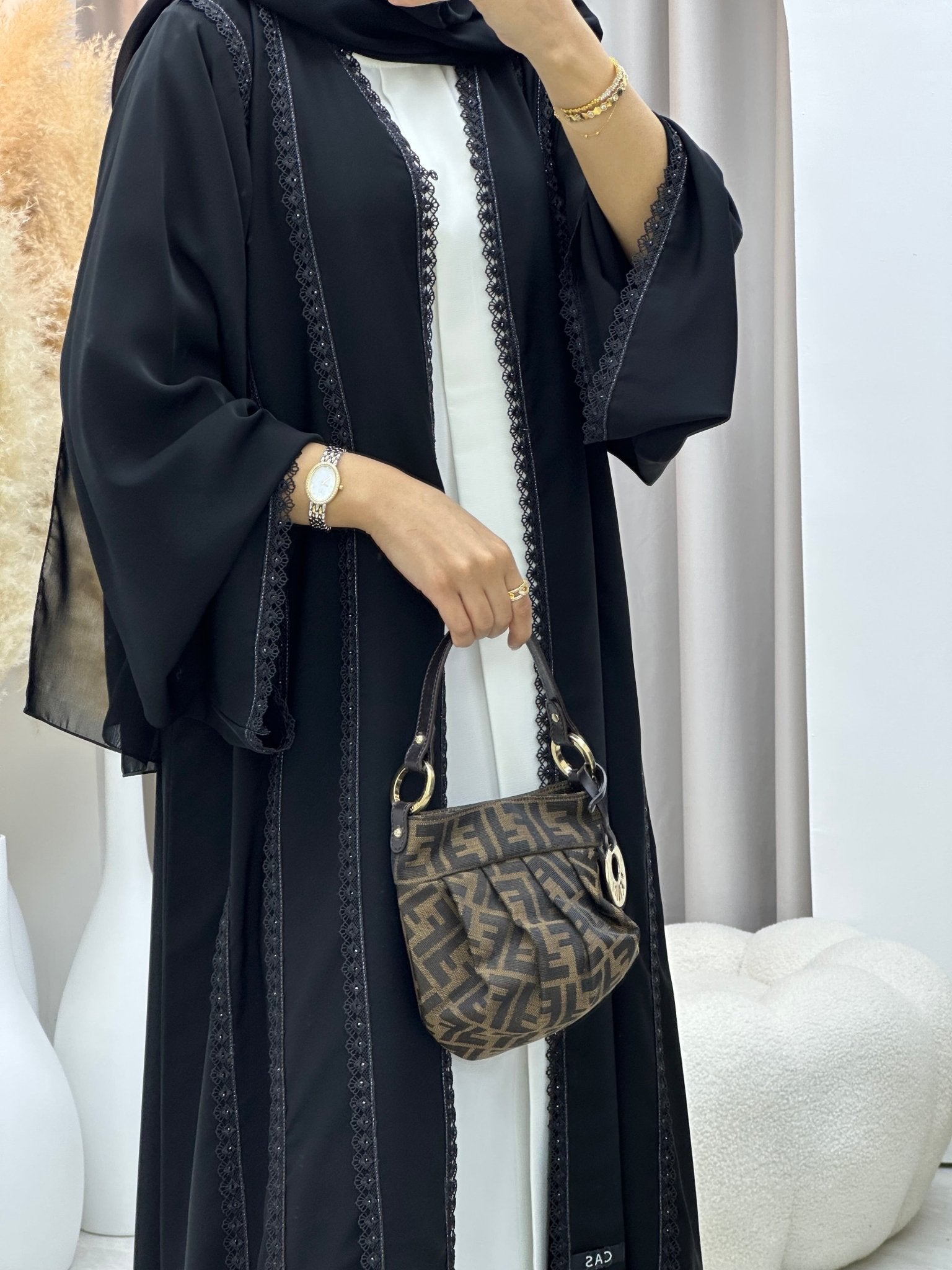 C 0601 Black Abaya