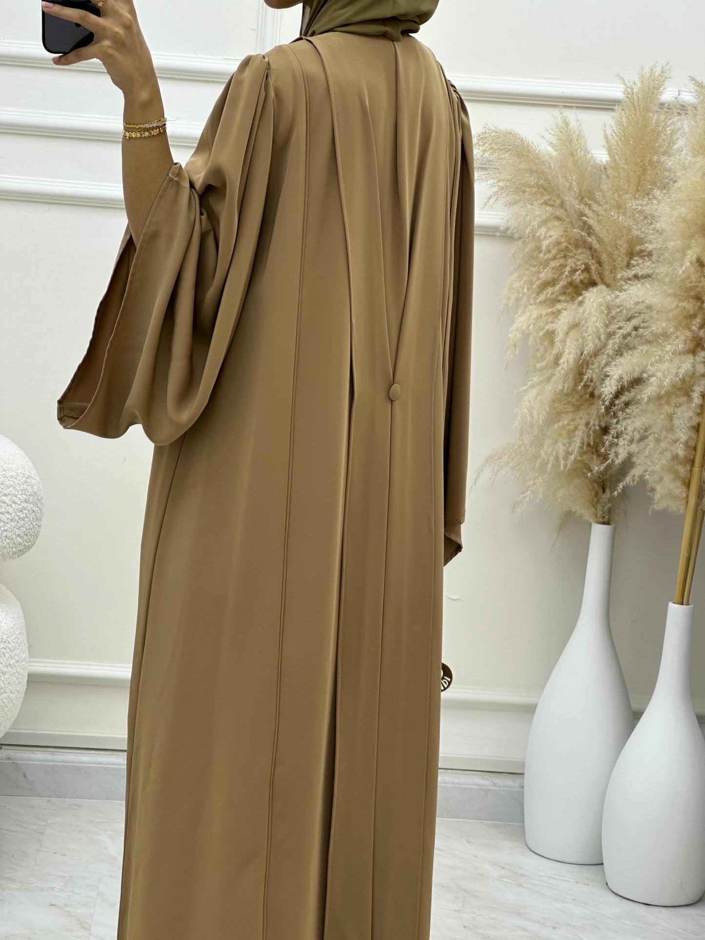 C 0604 - 02 Mustard Nada Abaya