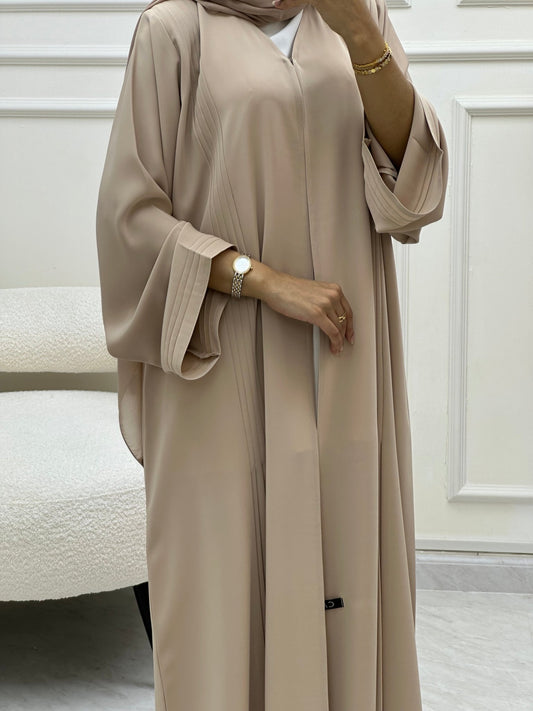 C 0605 - 01 Beige Abaya