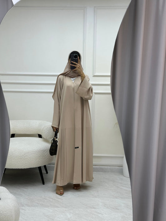 C 0605 - 01 Beige Abaya