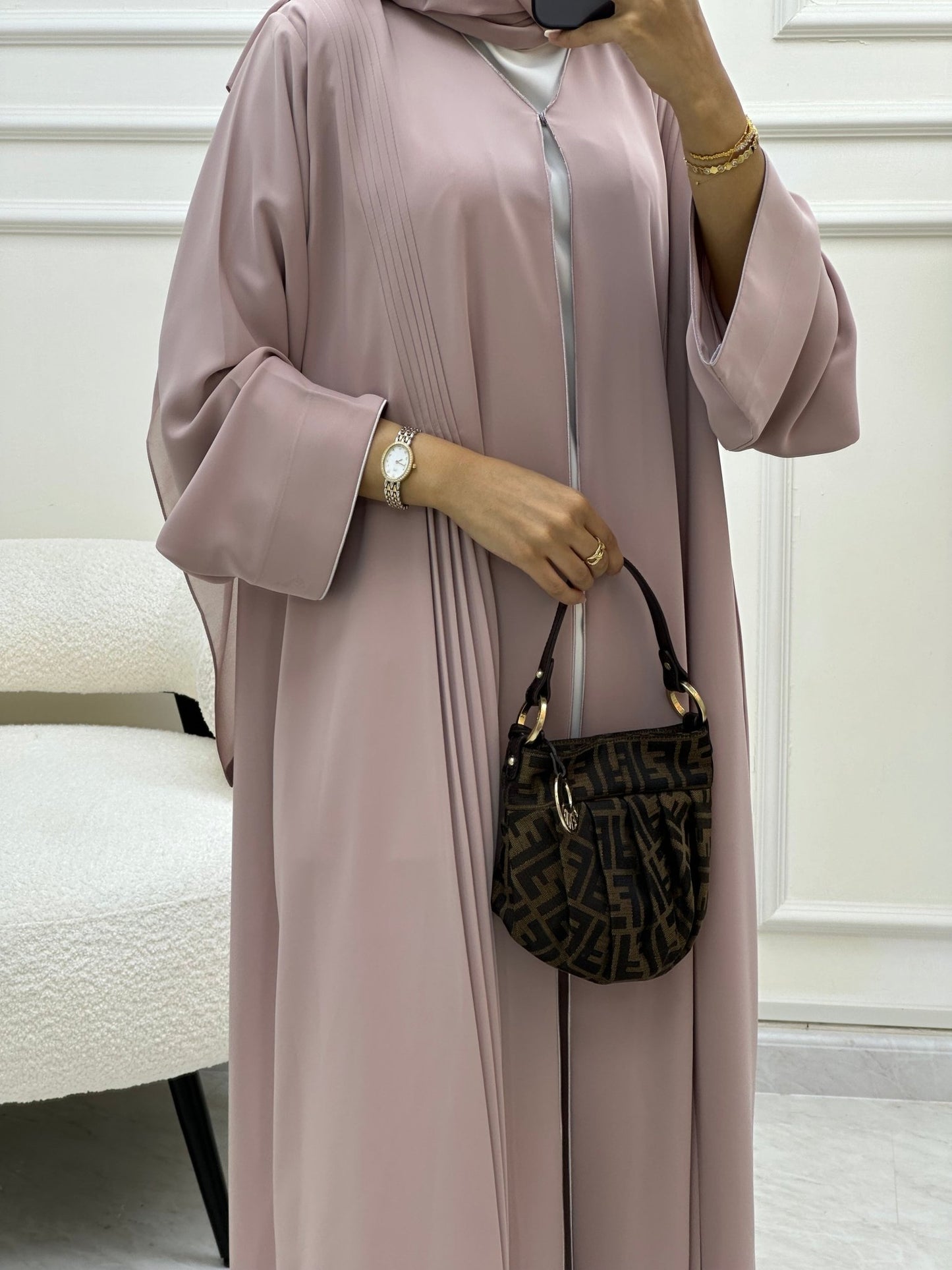 C 0605 - 02 Pink Abaya