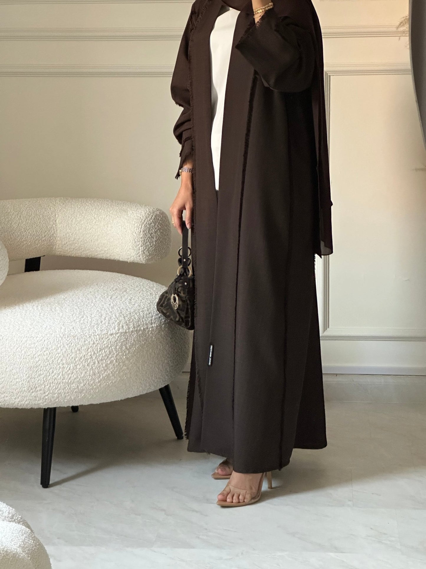 C 0609 Dark Brown Abaya