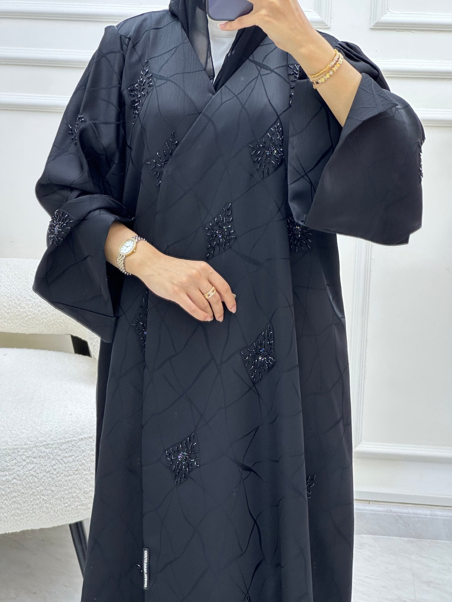 C 0618 Black Abaya