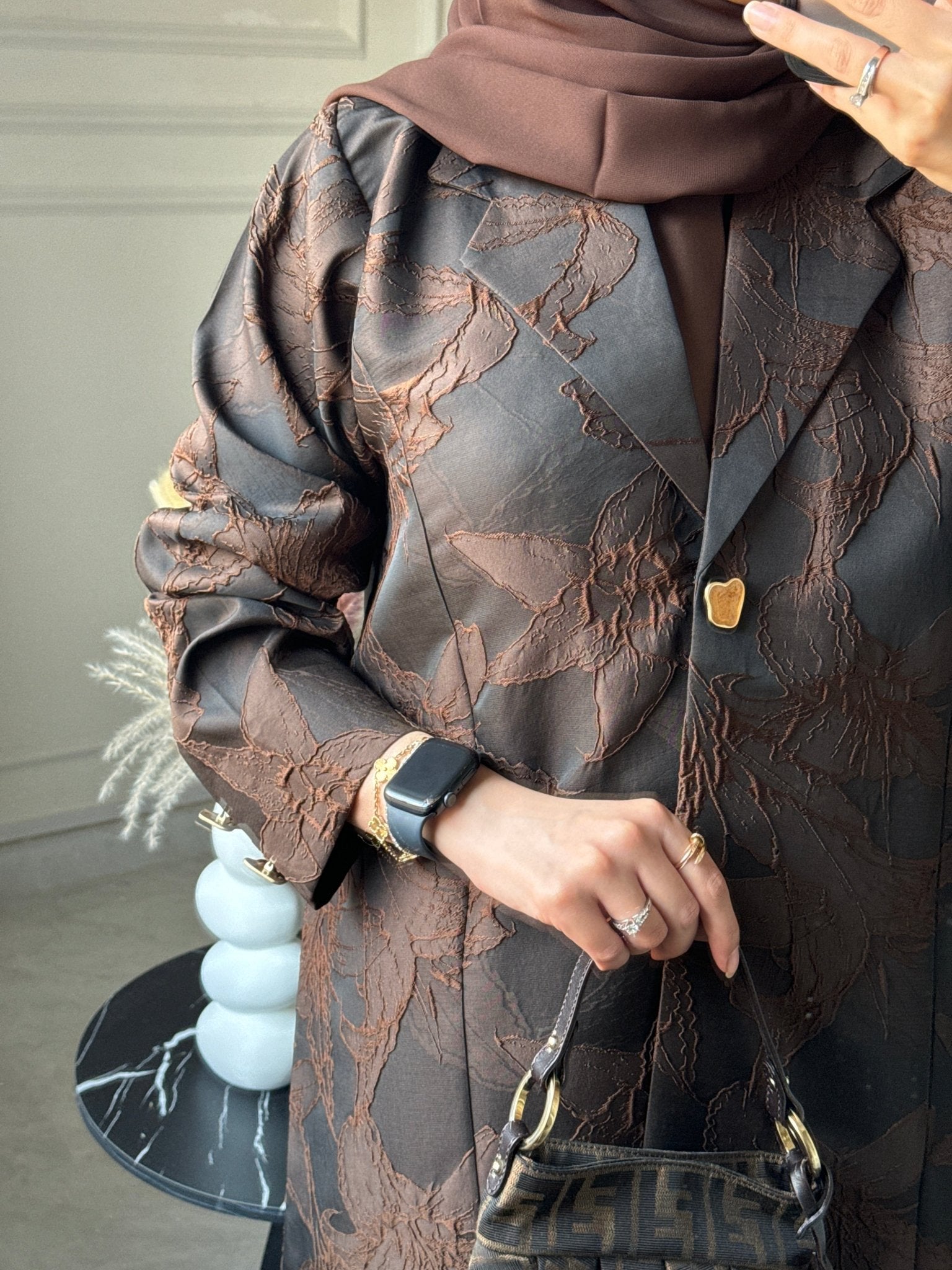 C 0622 Brown Abaya