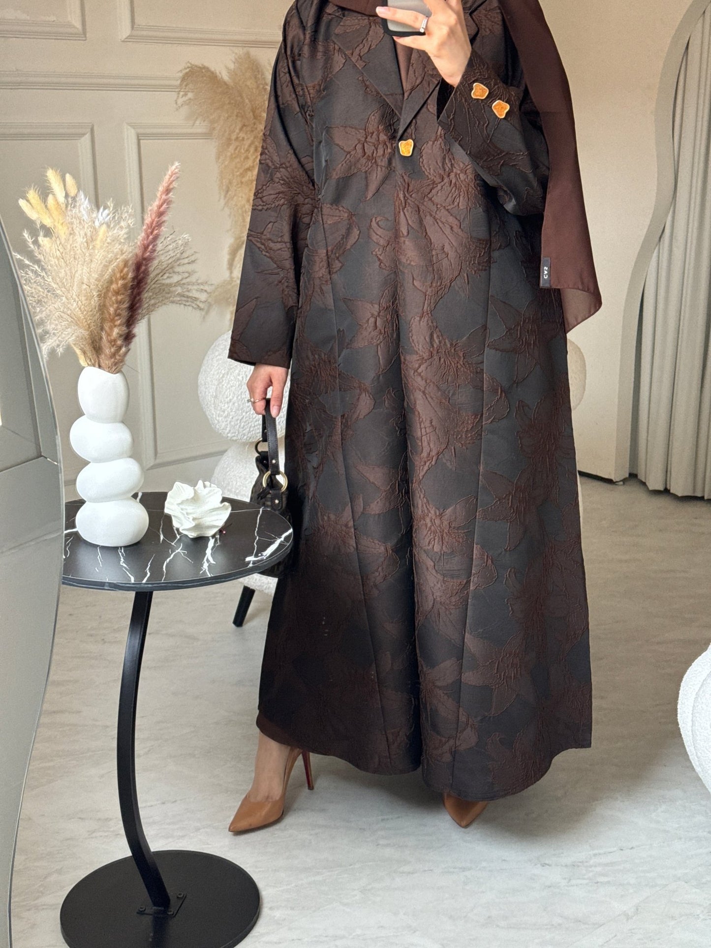 C 0622 Brown Abaya