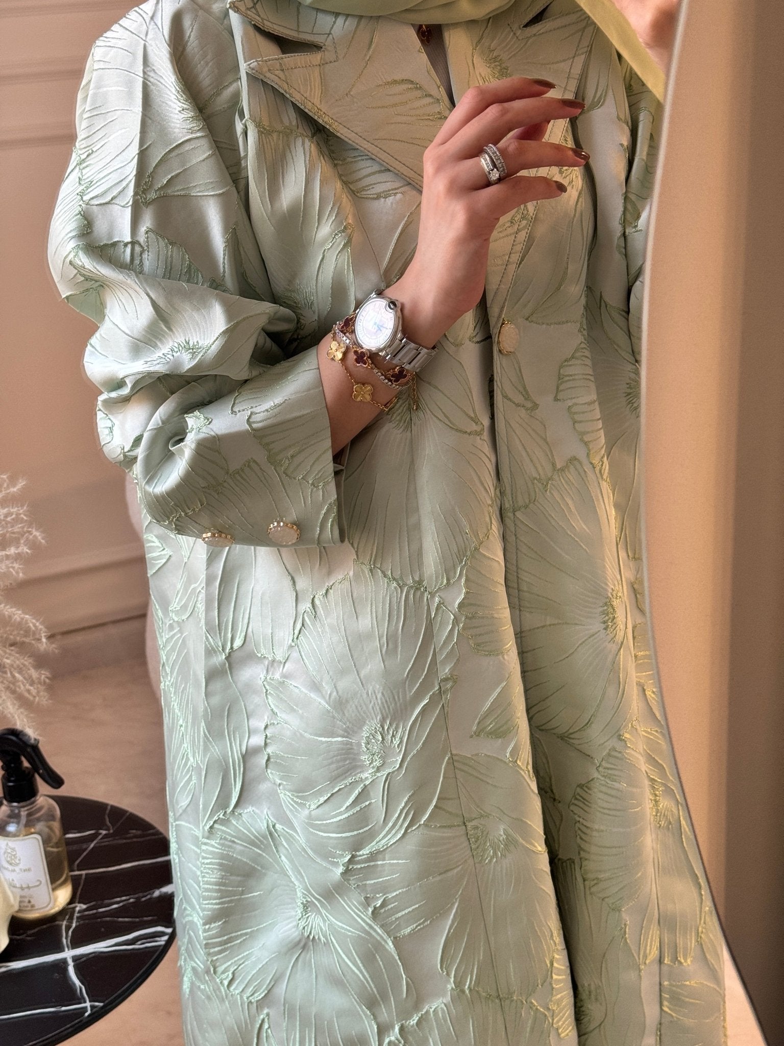 C 0622 Tea Green Abaya