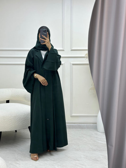 C 0631 Green Coat Abaya