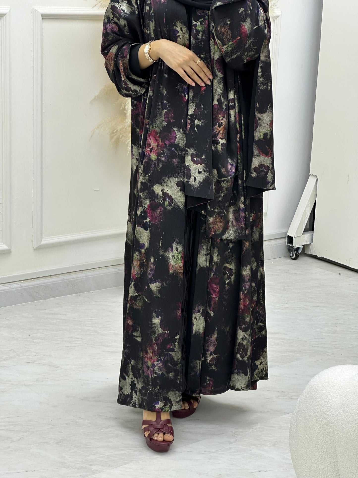 C 0643 Color Printed Abaya