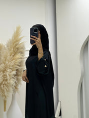 C 0656 Green Black Abaya