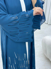 C 0658 Lasercut Teal Abaya