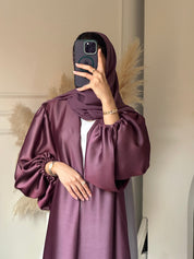 C 0659 Purple Grey Duotone Abaya
