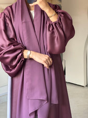 C 0659 Purple Grey Duotone Abaya