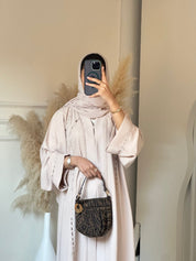 C 0675 Cream Abaya