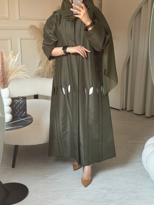 C 0685 OliveGreen Abaya