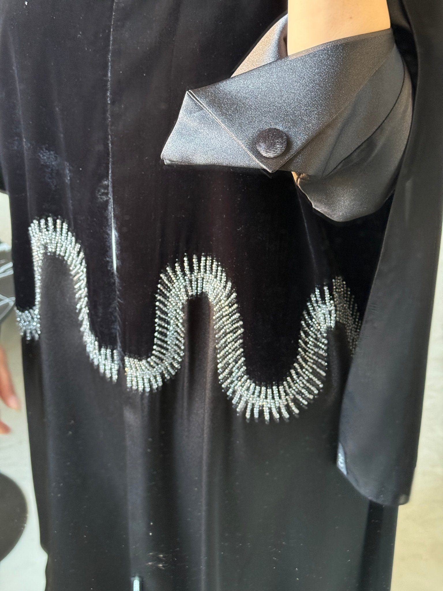 C 0686 Black Velvet Winter Abaya