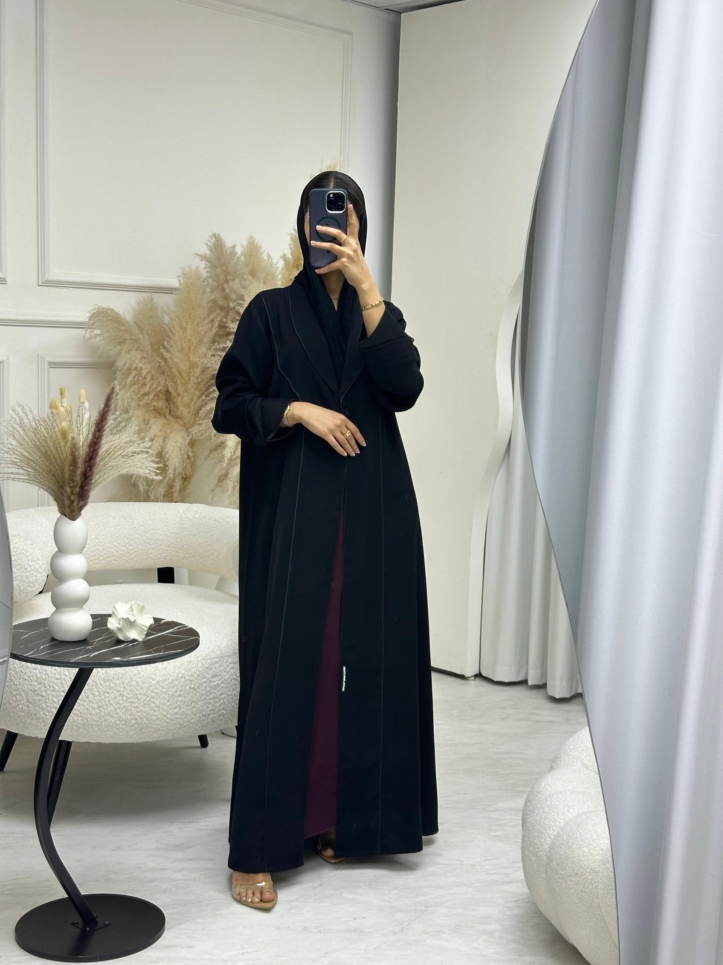 C 0688 Black Coat Ramadan Abaya