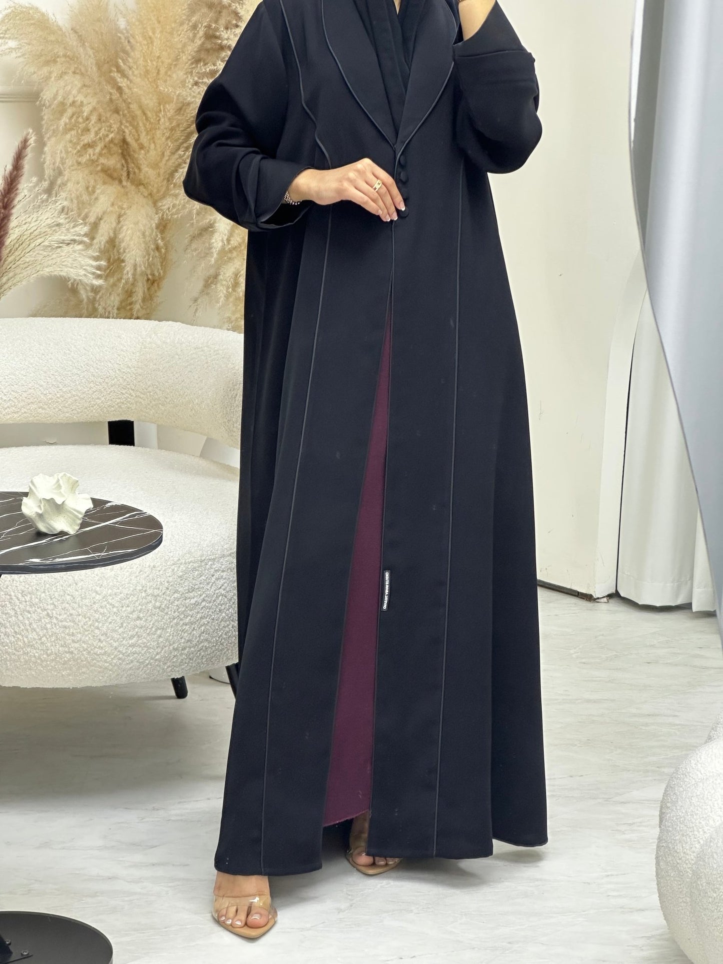 C 0688 Black Coat Ramadan Abaya